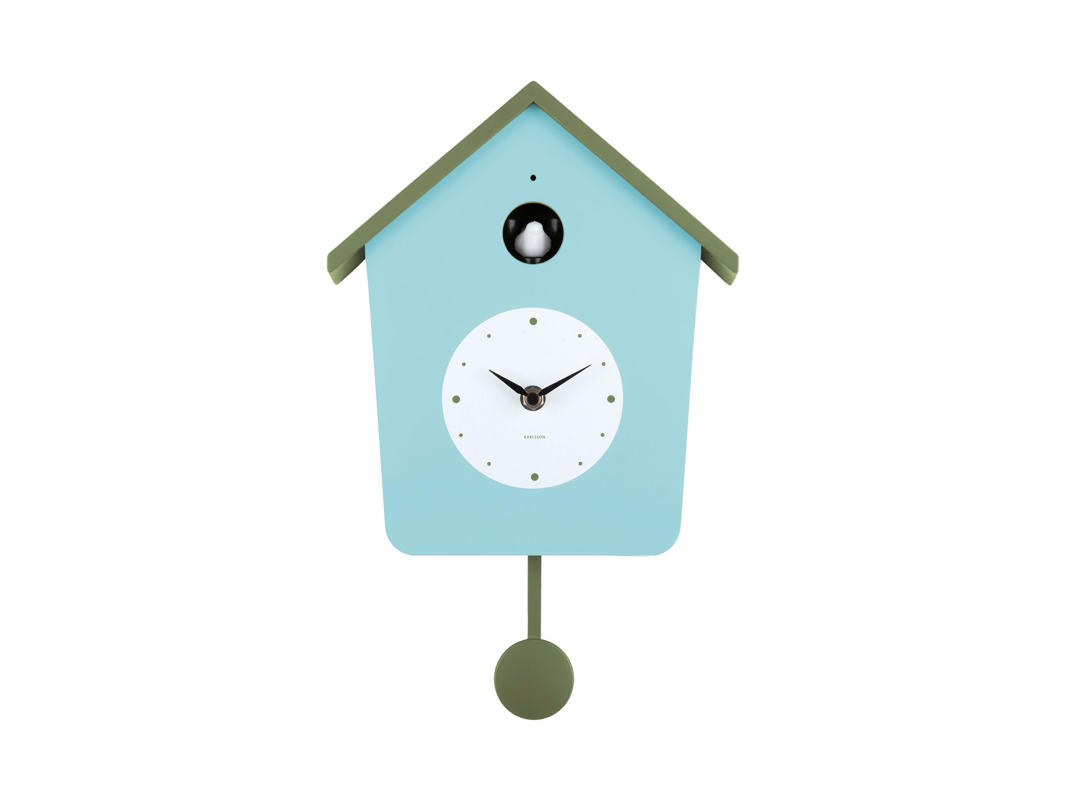 ZEGAR ŚCIENNY CUCKOO LIGHT - różnokolorowy, Basics, tworzywo sztuczne (23/10.5/26cm) - Karlsson