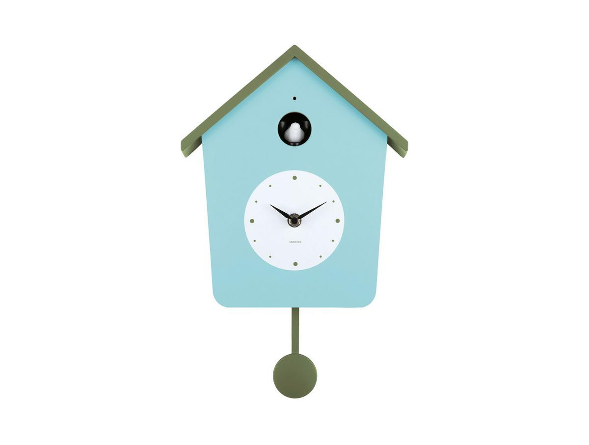 ZEGAR ŚCIENNY CUCKOO LIGHT - różnokolorowy, Basics, tworzywo sztuczne (23/10.5/26cm) - Karlsson