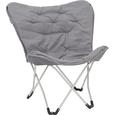 Gartenstuhl Cesia - Hellgrau, MODERN, Kunststoff/Textil (70/82/42cm) - Modern Living Gartenstuhl Cesia - Hellgrau, MODERN, Kunststoff/Textil (70/82/42cm) - Modern Living