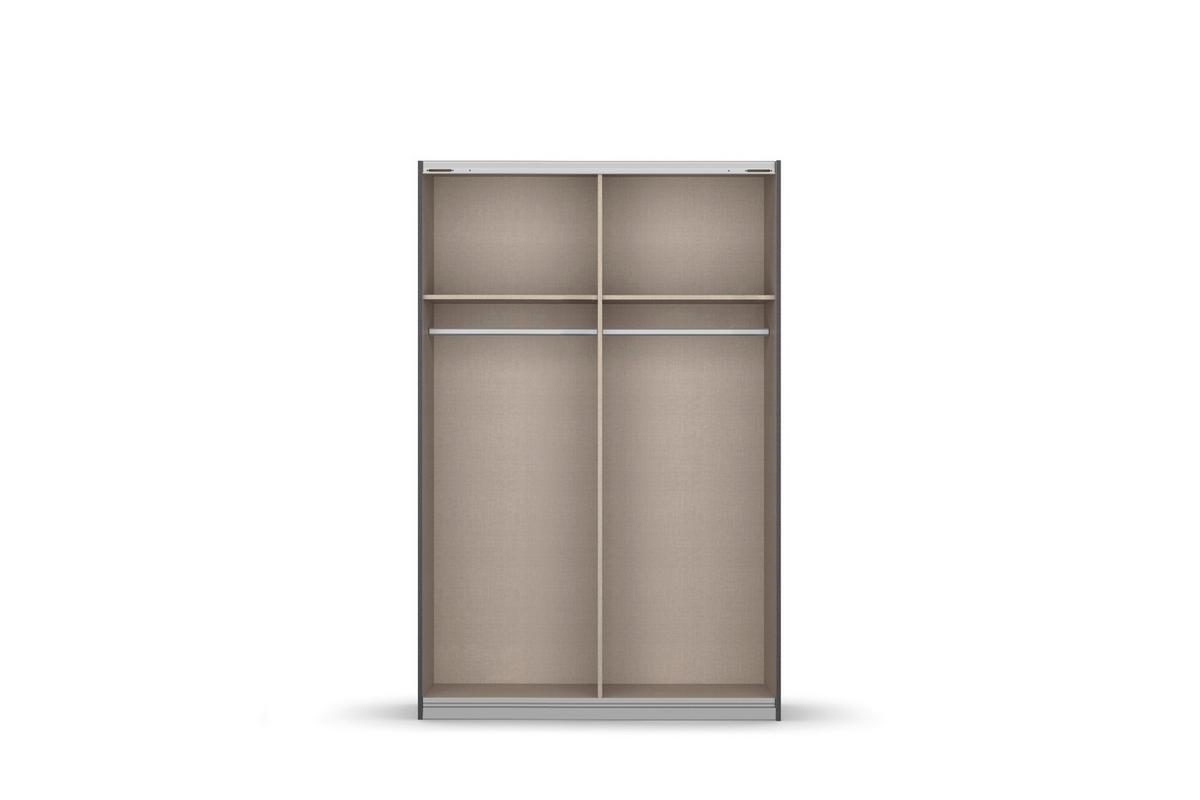 Ormar S Kliznim Vratima Subito - bijela/boje grafita, Moderno, drvni materijal/metal (136/197/61cm) - Modern Living