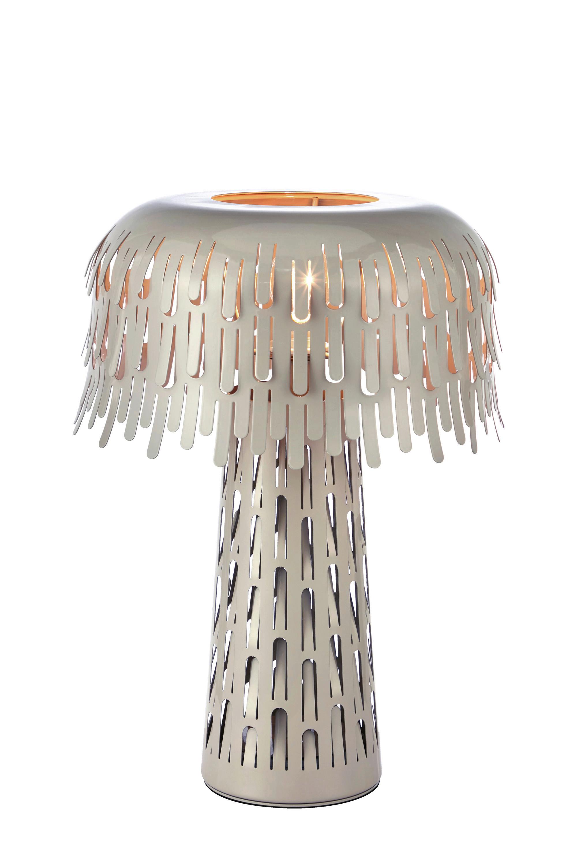 Tischleuchte Verbera Table max. 40 Watt - Greige, Design, Metall (26,5/26,5/38cm) - MAYTONI