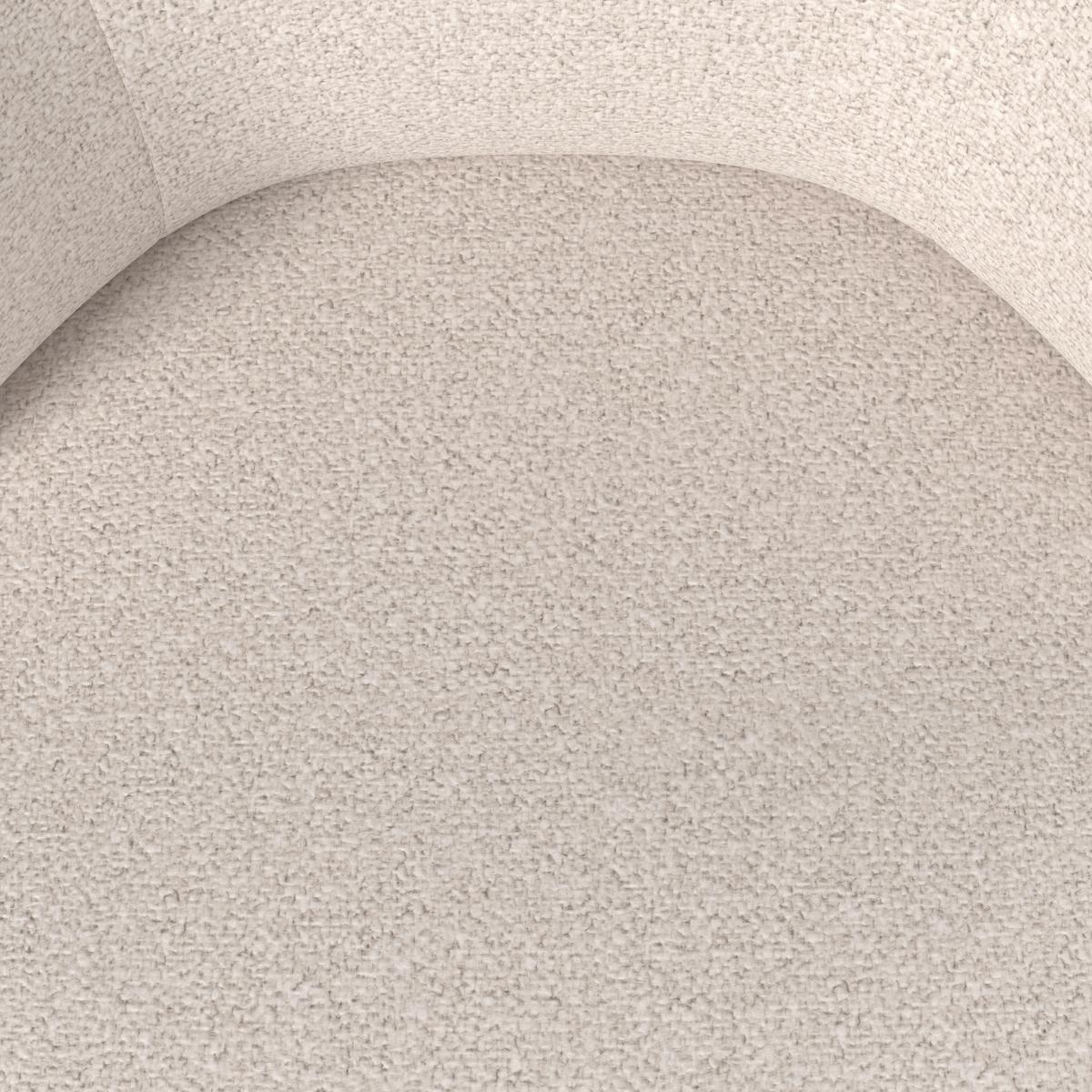 Karosszék Forgatható Karo - krémszínű/fekete, Modern, textil/fém (58/88/65cm) - Bessagi Home