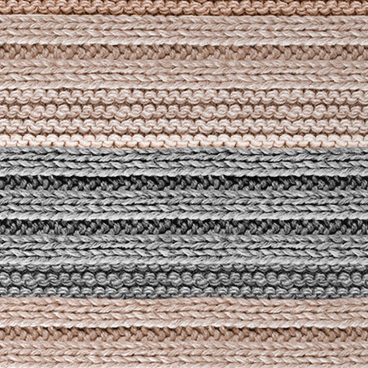 POŚCIEL COZY KNIT - szary, Design, tkanina (155/220cm) - Novel