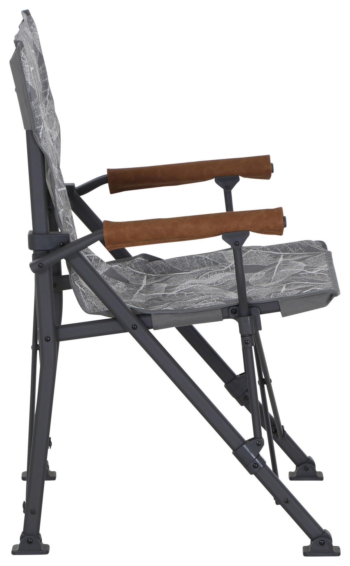 Campingsessel Klappbar M51745 mit Tragetasche - Anthrazit/Braun, KONVENTIONELL, Textil/Metall (73/55/99cm) - Siena Garden