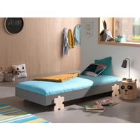 Kinder-/Juniorbertt Modulo ca. 90x200 cm Grau - Grau/Kieferfarben, MODERN, Holz/Holzwerkstoff (90/200cm) - Vipack