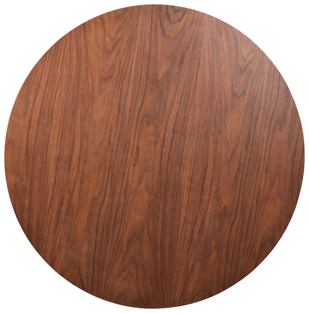 Jedilna Miza Atlas, Barva Oreha, Ø 120 - barva oreha, Moderno, leseni material/les (120/75cm) - Livetastic