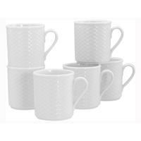 Set Skodelic Polo, 6-Delni - bela, Basics, keramika (250ml) - Creatable