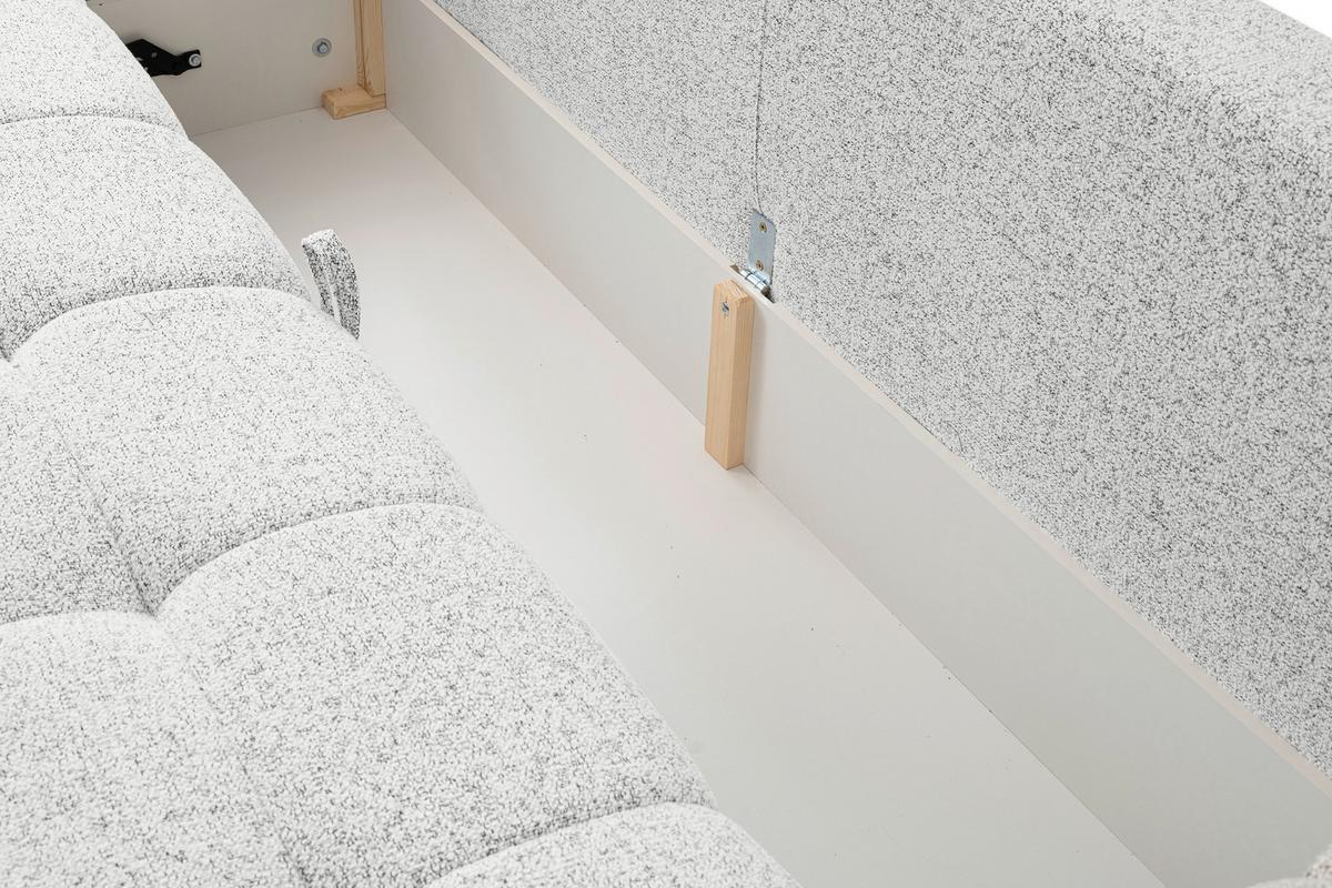 Trosjed Na Razvlačenje Dante - siva/crna, Moderno, tekstil/plastika (241/72-88/101cm) - Modern Living