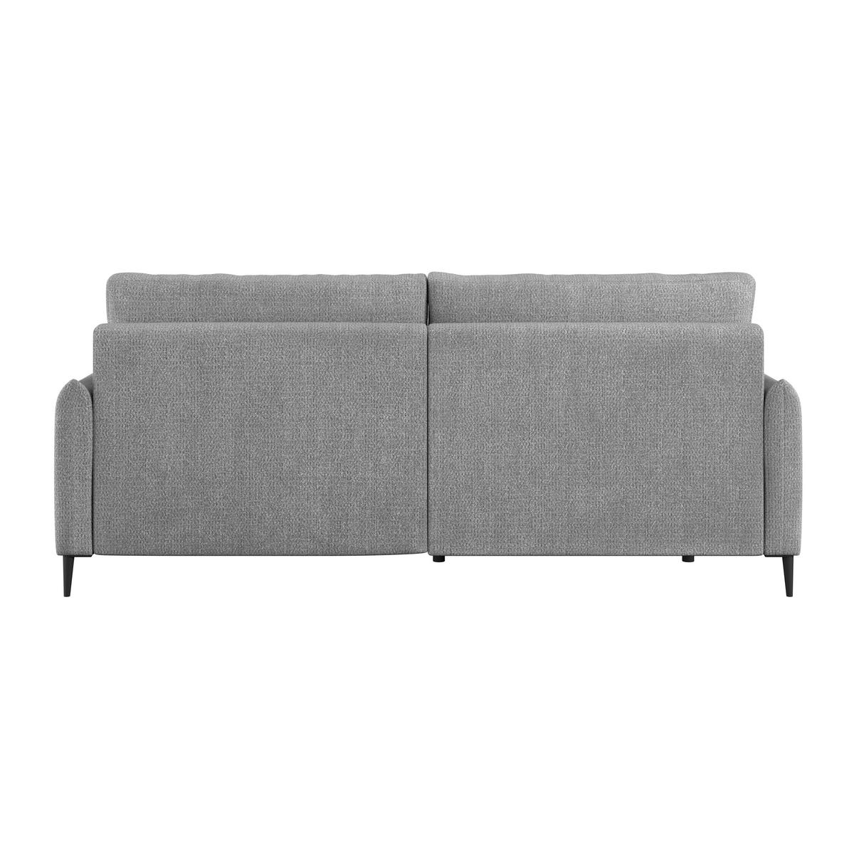 Kutna Garnitura Polis - siva/crna, Trend, tekstil/metal (221/142cm) - Ondega