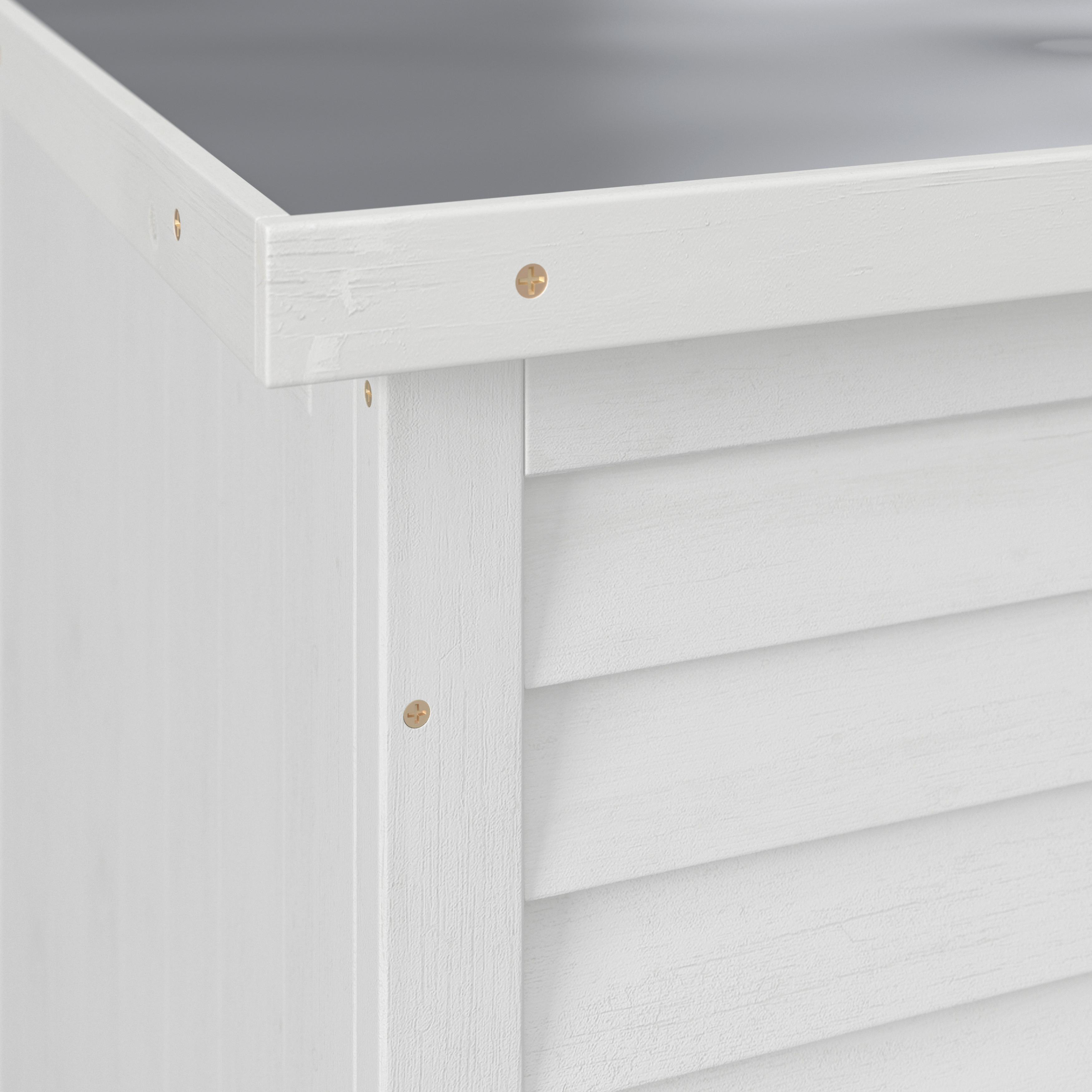 KUDDBOX BIONA - vit, Modern, metall/trä (132/60/66cm) - Bessagi Garden