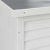 KUDDBOX BIONA - vit, Modern, metall/trä (132/60/66cm) - Bessagi Garden