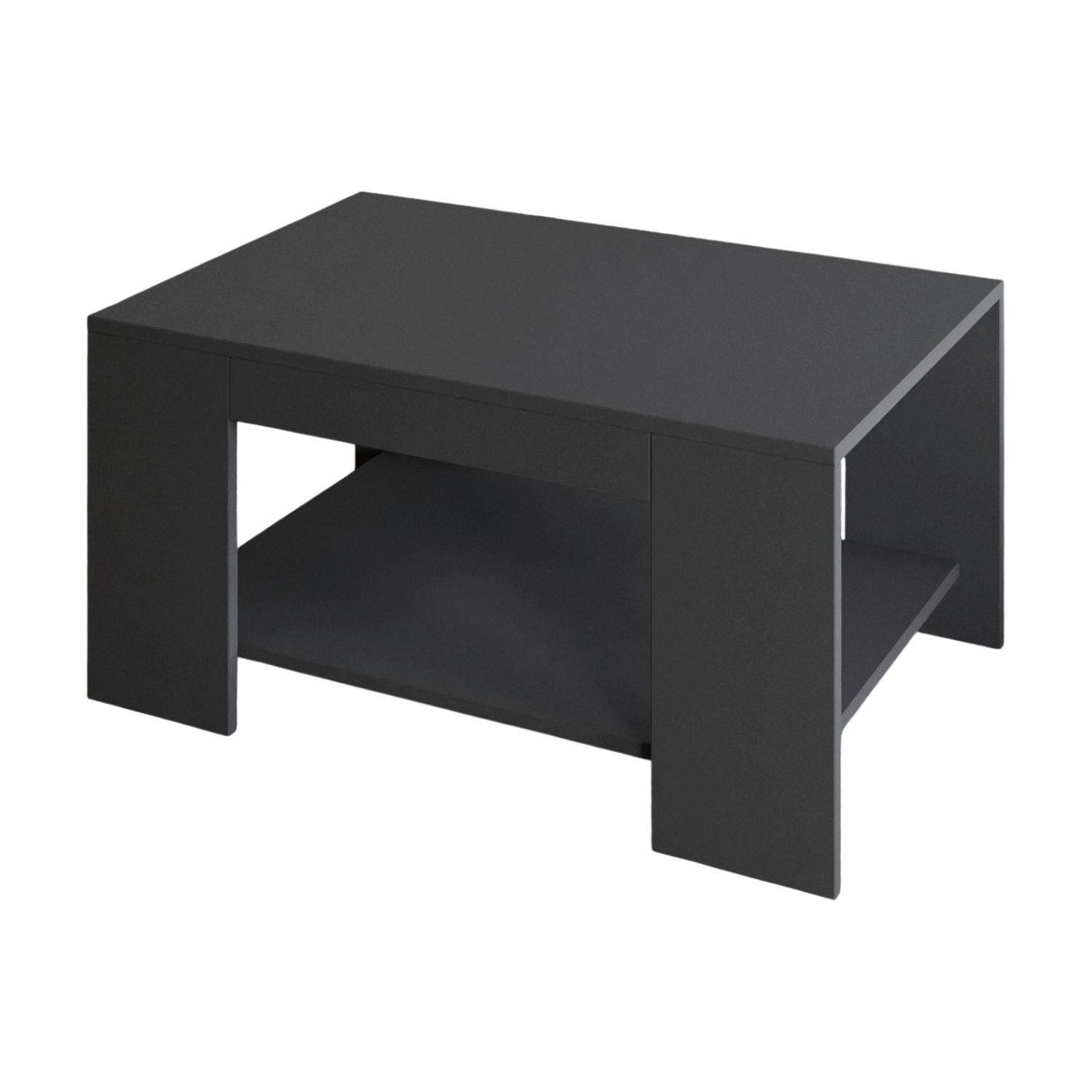 Couchtisch Lina Couchtisch - Anthrazit, Design, Holzwerkstoff (90/60/44cm) - Livetastic