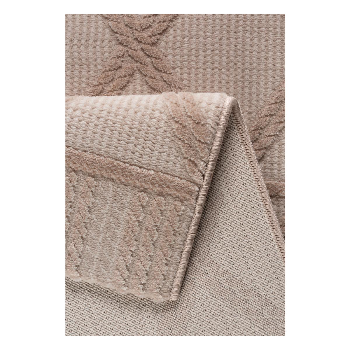 Webteppich Ricarda in Beige ca. 80x150cm - Beige, MODERN, Textil (80/150cm)