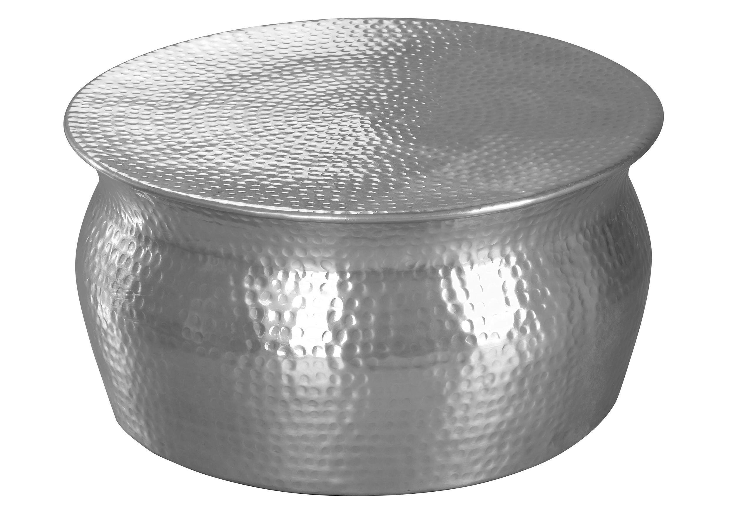 Klubska Miza Karam - srebrne barve, Trendi, kovina (60/60/30,5cm) - MID.YOU