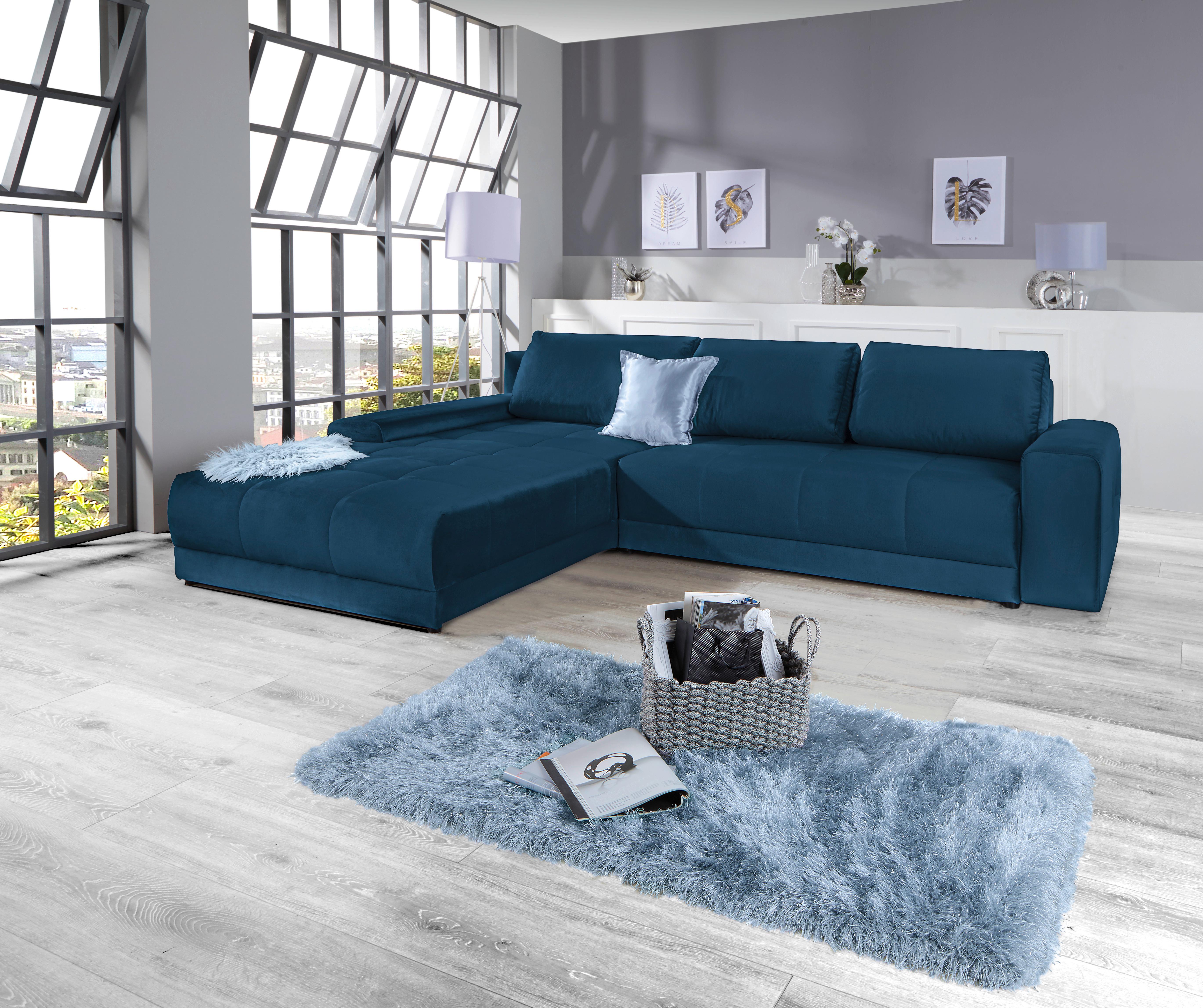 Coltar Adria - albastru închis, Modern, textil (213/308cm) - Based