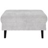Hocker Boston in Grau - Schwarz/Grau, KONVENTIONELL, Holz/Textil (93/46/75cm) - Based
