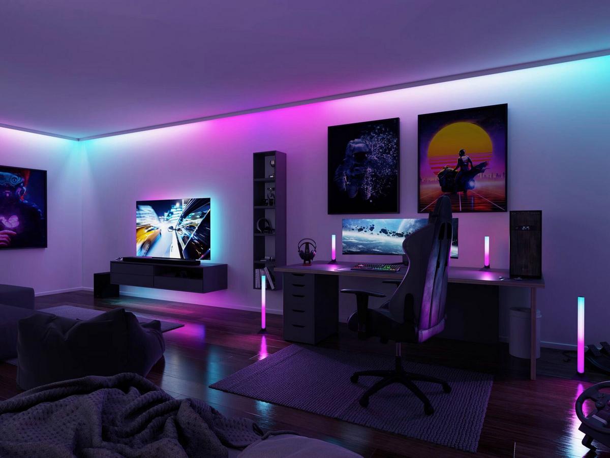 LED-Strip Entertain max. 4,8 Watt - Schwarz, Basics, Metall (150,0/1,0/0,2cm) - Paulmann