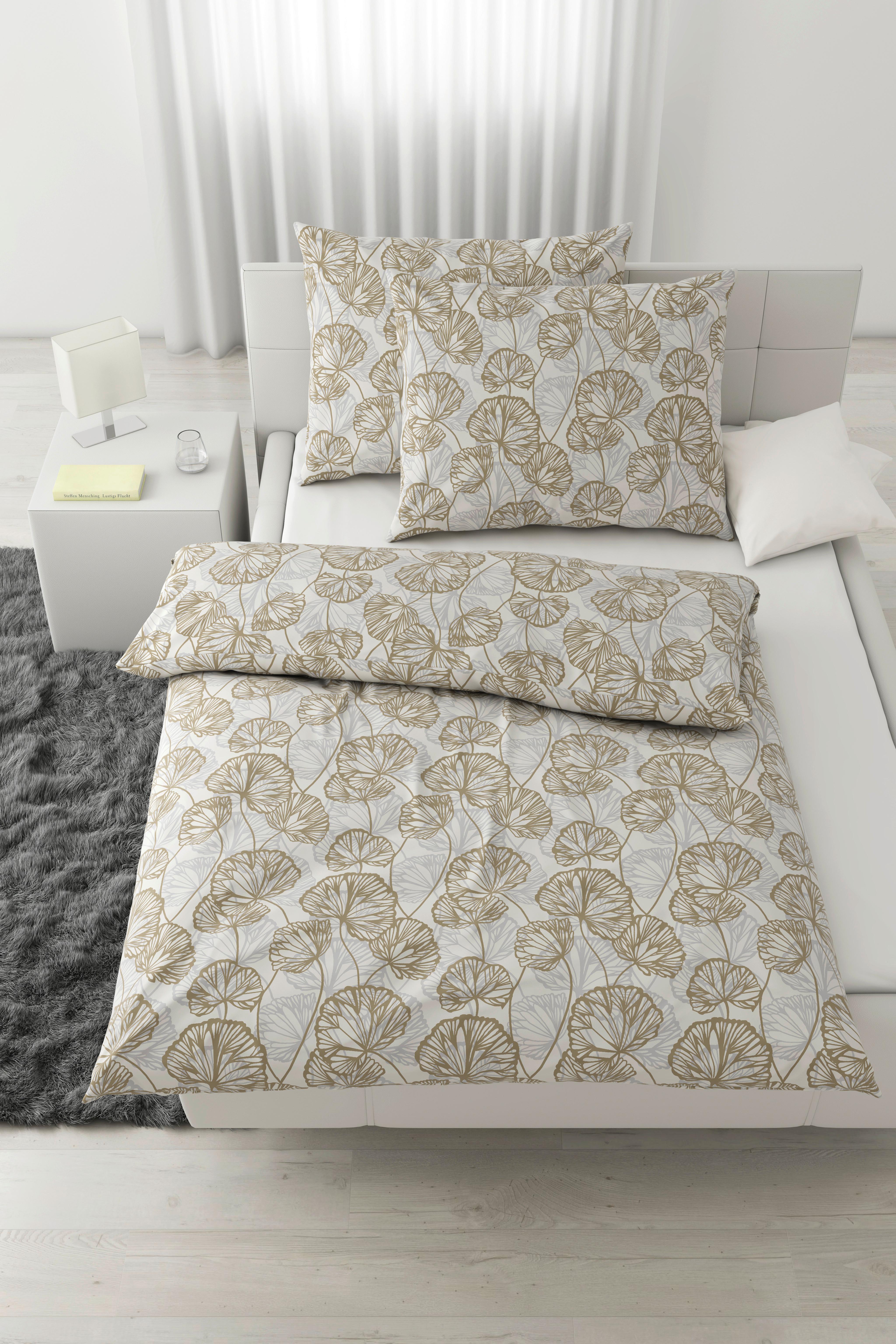 Posteljnina Ethens - bež, tekstil (200/200cm) - Modern Living