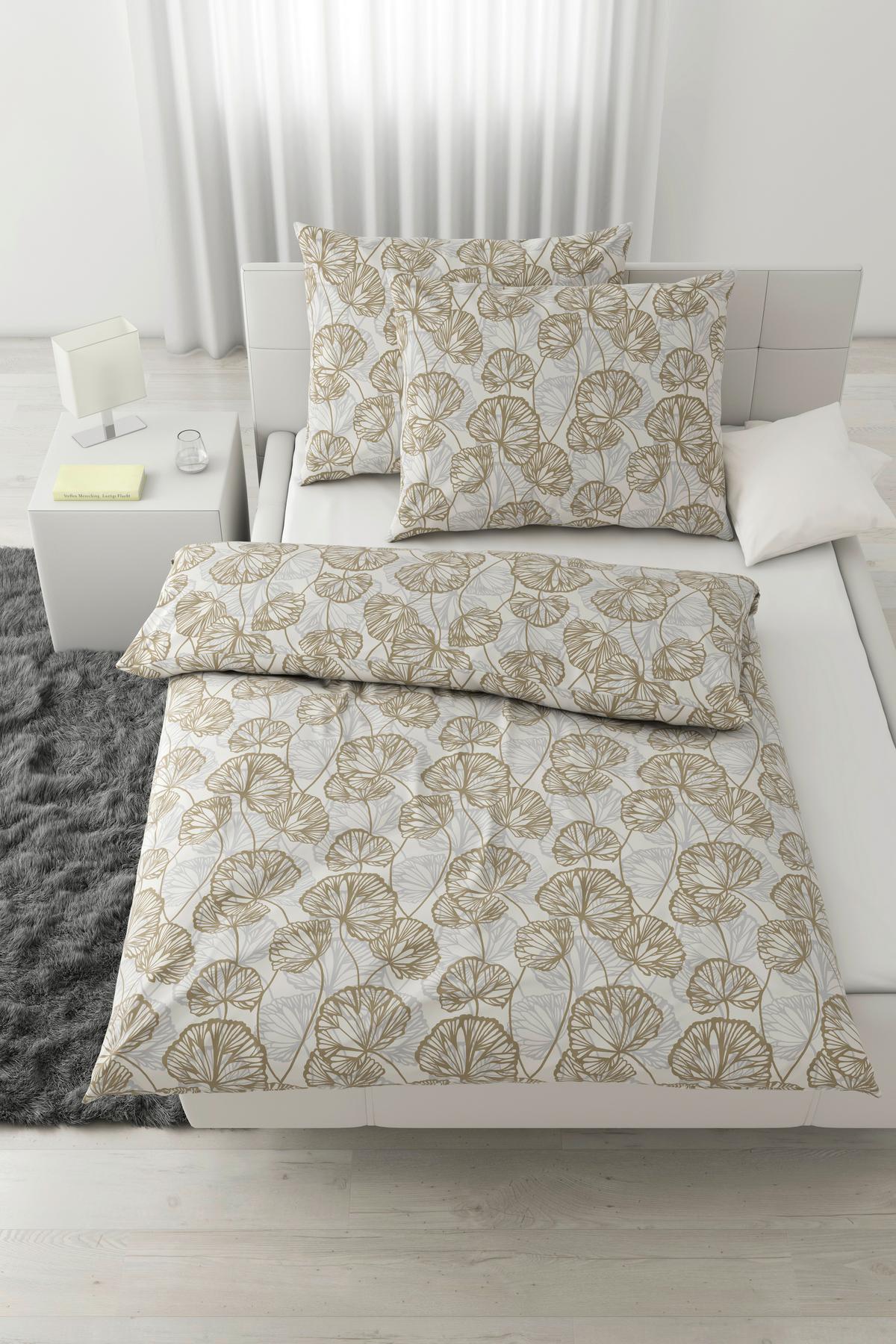 Posteljnina Ethens - bež, tekstil (200/200cm) - Modern Living