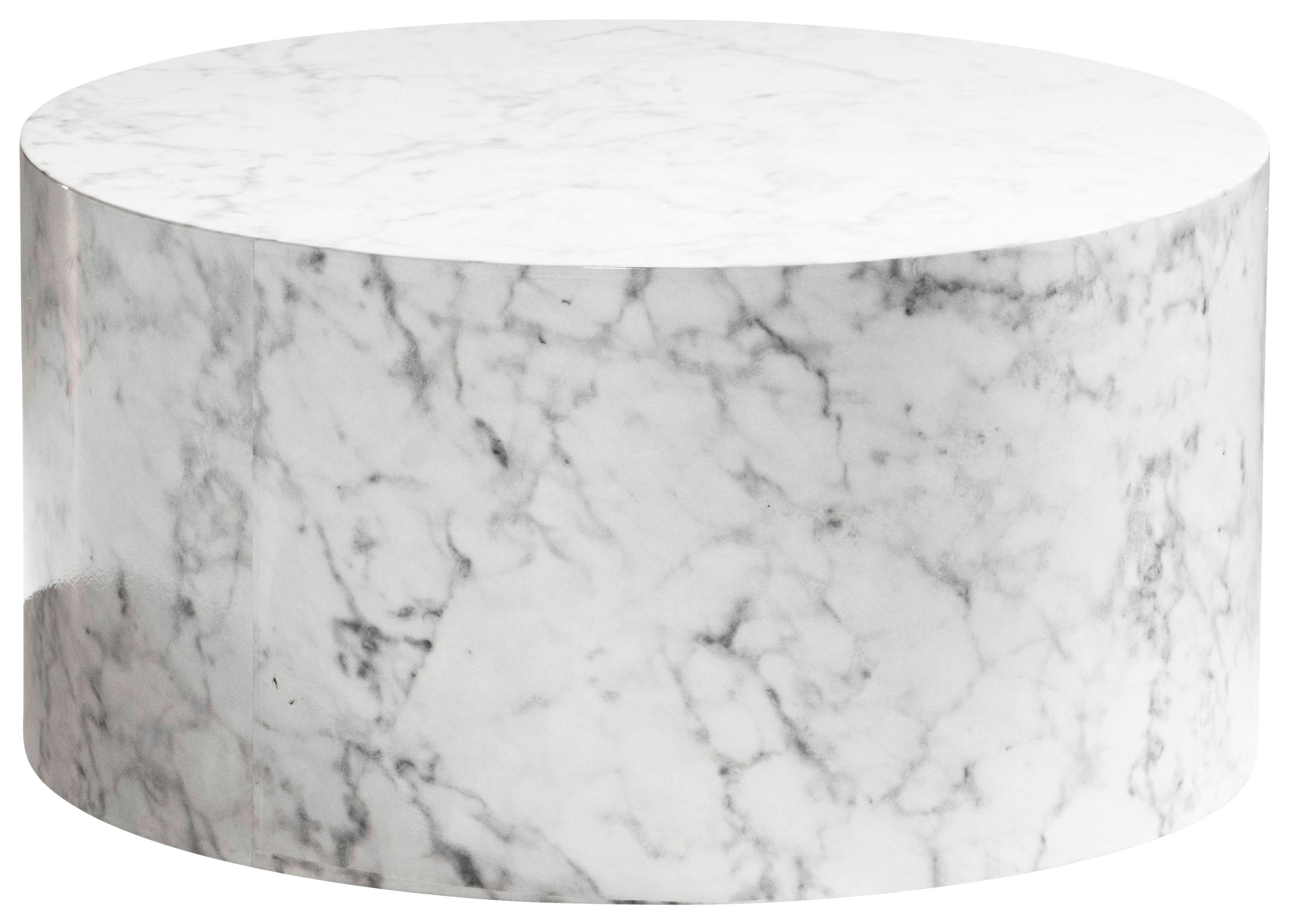 COUCHTISCH MONOBLOC - Weiss, Lifestyle, Holzwerkstoff (60/60/30cm) - Livetastic