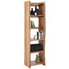 HYLLA TIMBER -EXKLUSIV- - alfärgad/svart, Natur, metall/trä (50/190/38cm) - Premium Living