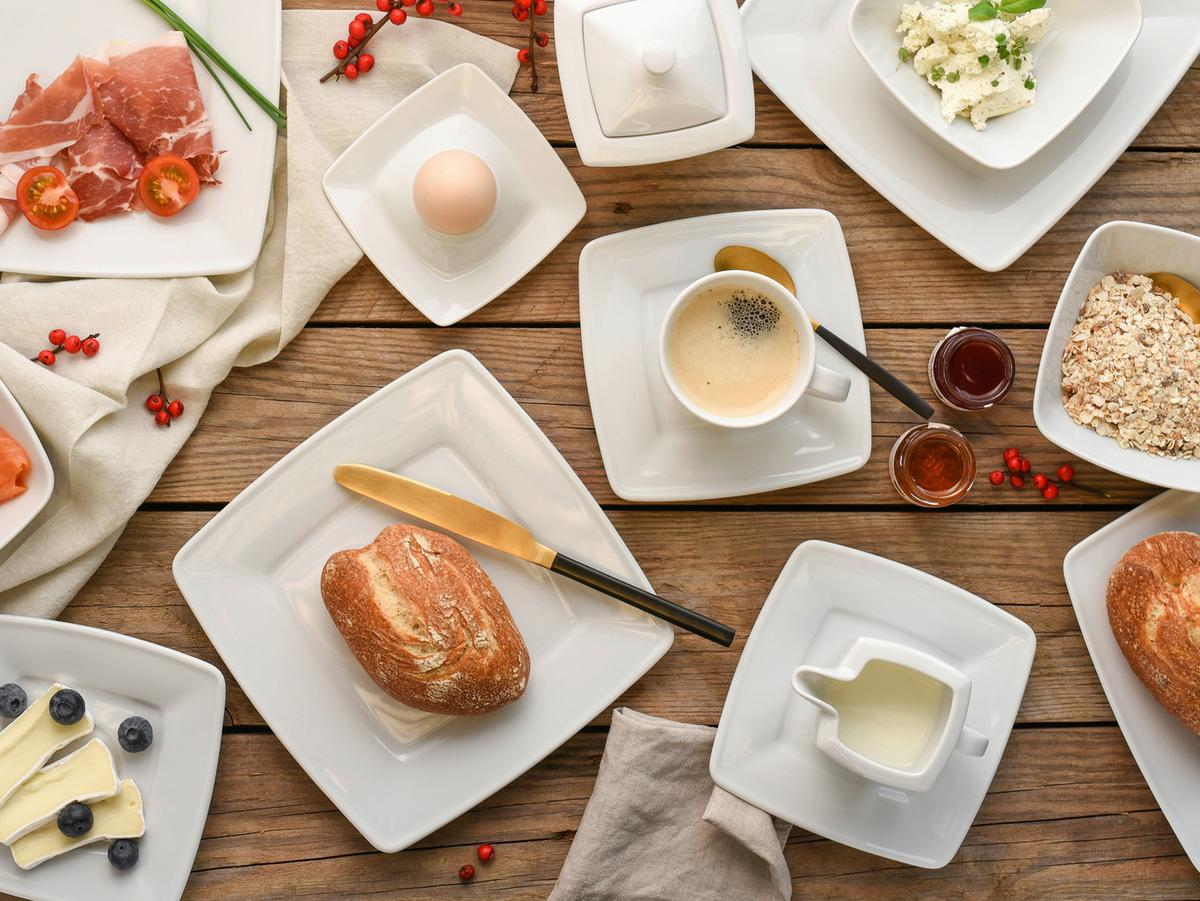 Kombinirani Servis Victoria, 50-Delni - bela, Basics, keramika - Creatable