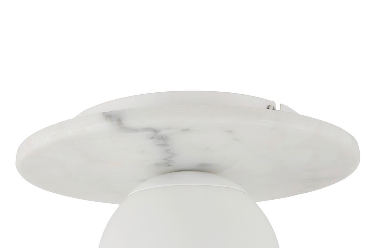 LAMPA SUFITOWA FABIENNE - biały, Design, kamień/metal (28/19cm) - Collet's Monde