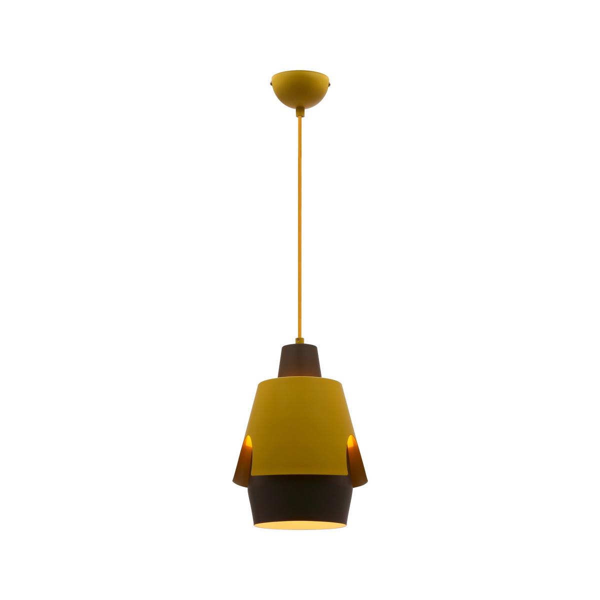 Viseća Svjetiljka Falun - siva/žuta, Design, metal (22/22/150cm)