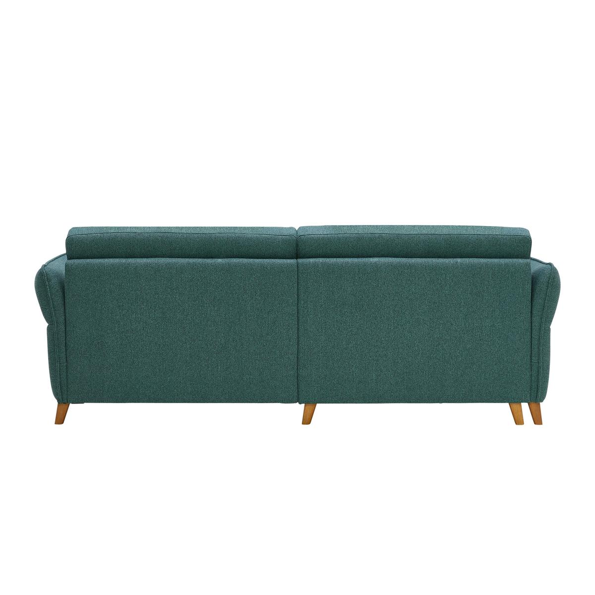 Ecksofa Leaf Grün - Eiche dunkel/Beige, MODERN, Holz (160/85/238cm) - ecoTree