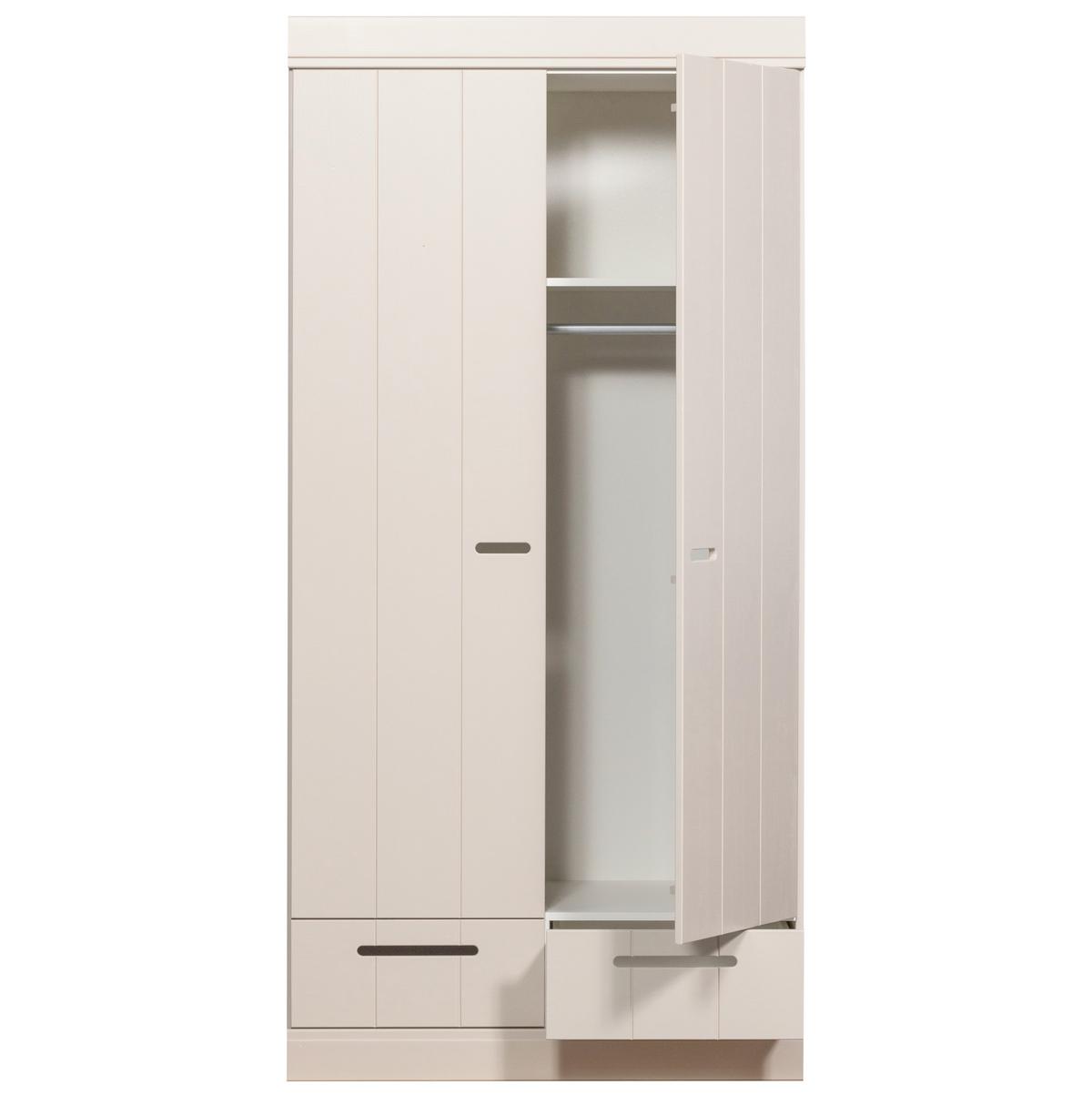 Drehtürenschrank Connect Grau - Grau, Basics, Holz (94/195/53cm) - MID.YOU