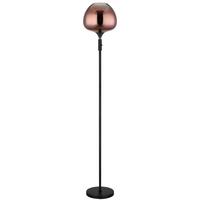 Podna Svjetiljka Maxy - bakrenaste boje/prozirno, Basics, staklo/metal (29/165cm) - Globo