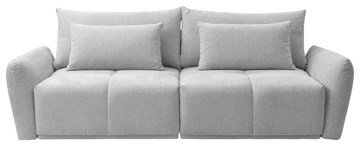 Trosjed Alia - siva/crna, Moderno, tekstil/plastika (254/74-94/119cm) - Premium Living