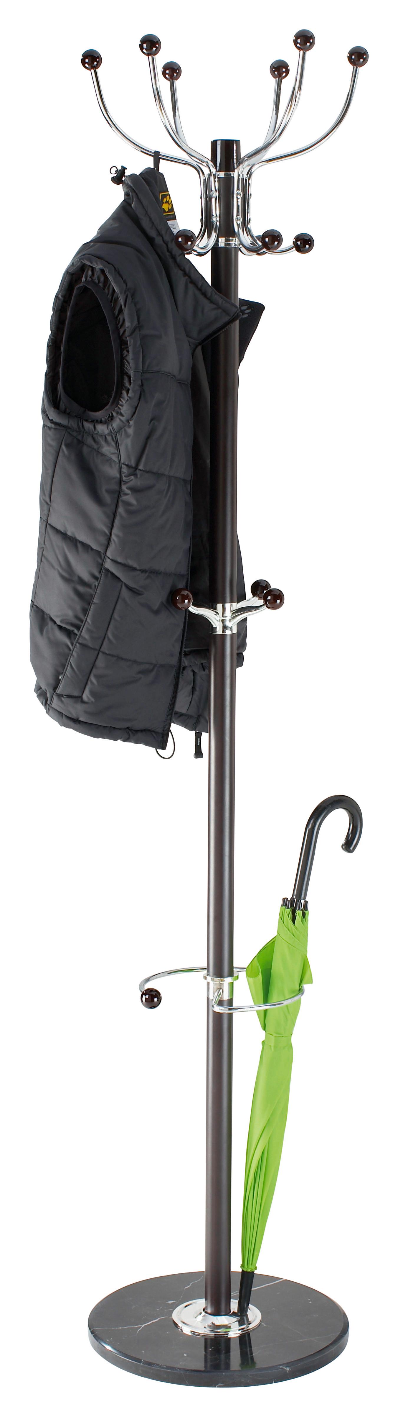 Cuier pom Mecki - negru, Modern, metal (38/176cm) - Based
