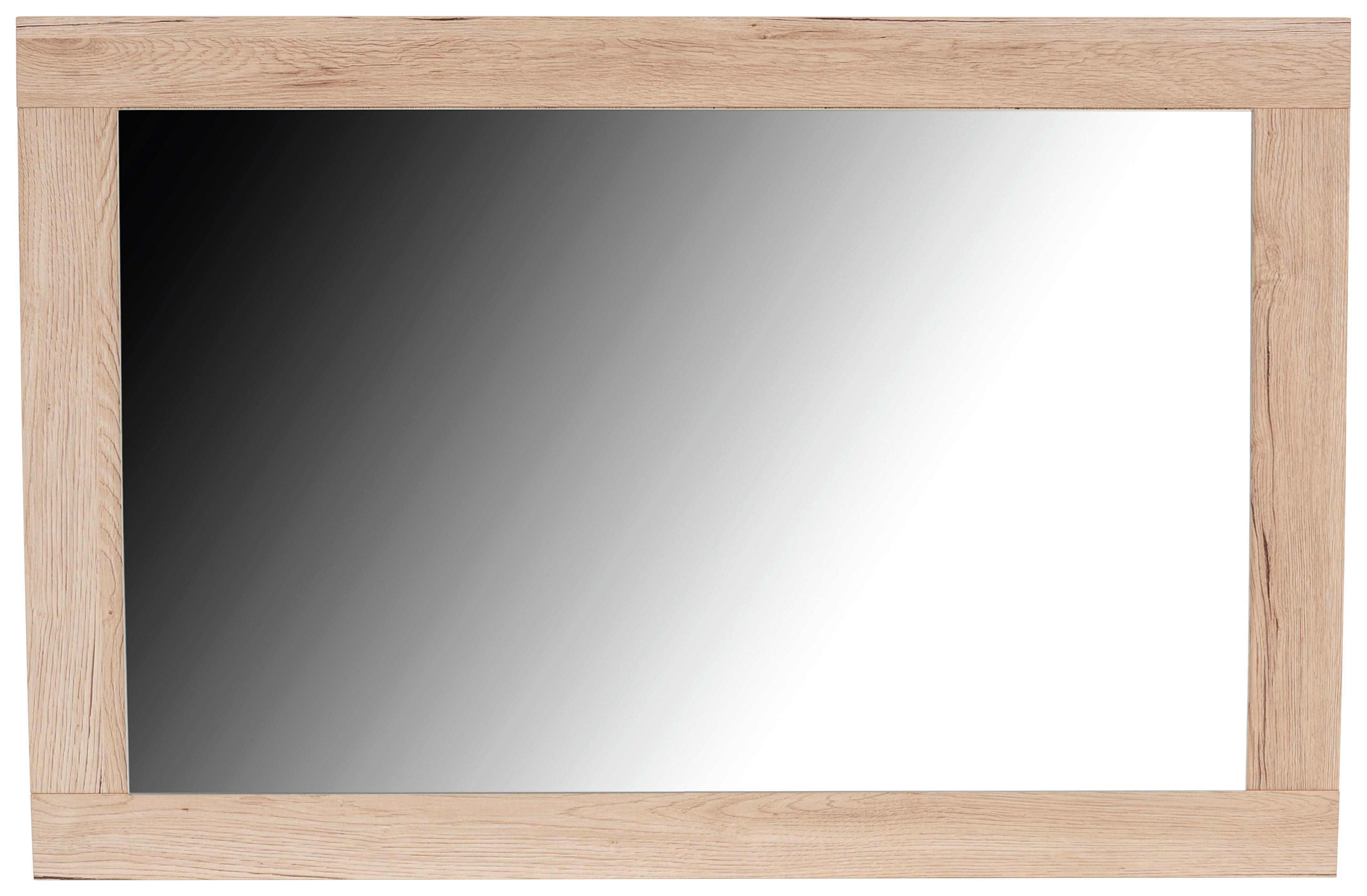 Ogledalo Zidno Malta - boje hrasta, Modern, drvni materijal (95/68/2,1cm)