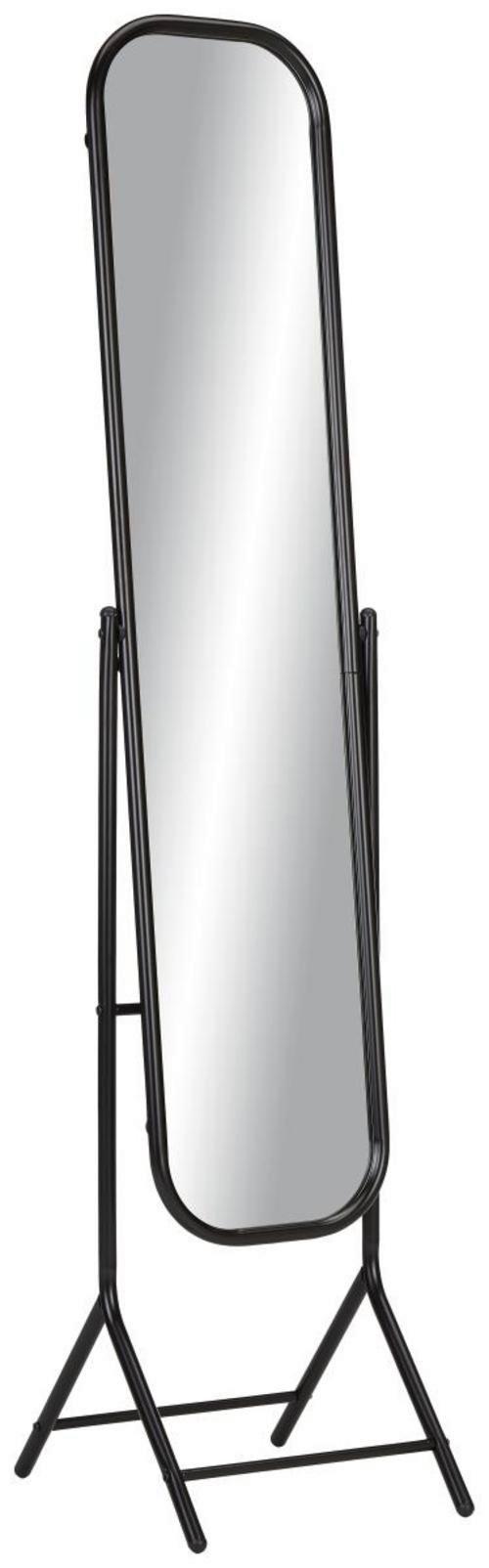 miroir sur pied in Schwarz - Schwarz, Modern, Glas/Metall (41/149/32,5cm) - Mömax