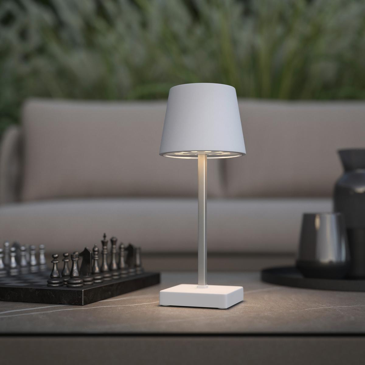 Led-dekorativna Svjetiljka Gopi - bijela/srebrne boje, Romantično / ladanjski, metal/plastika (10,5/26cm) - Modern Living