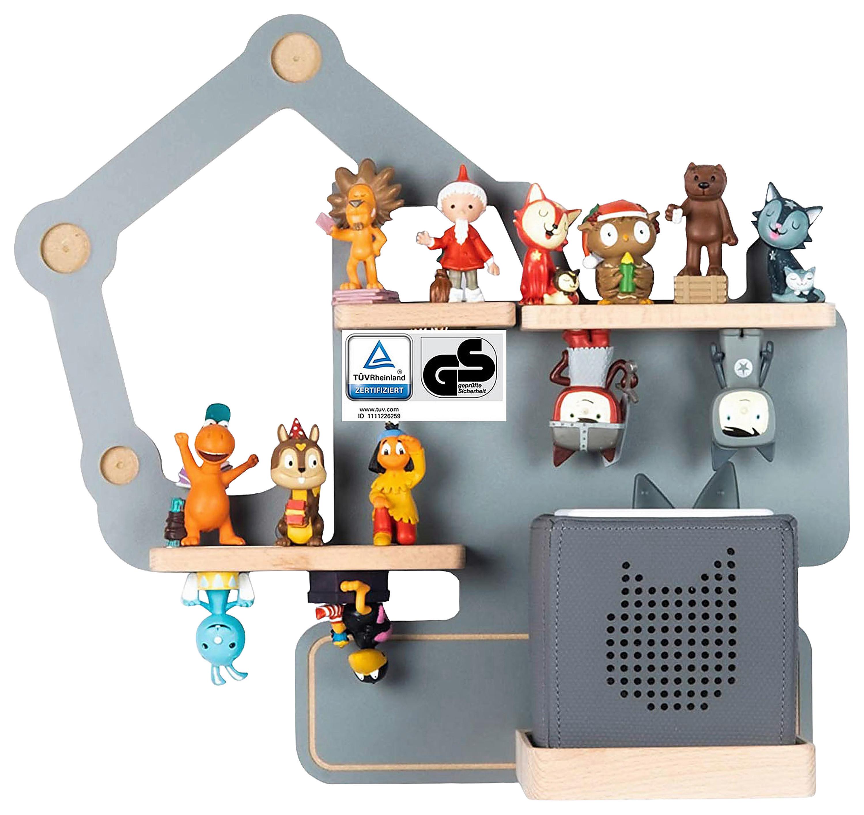 Kinderrregal Boarti Grau - Grau, MODERN, Holzwerkstoff (44/39/19cm) - Livetastic