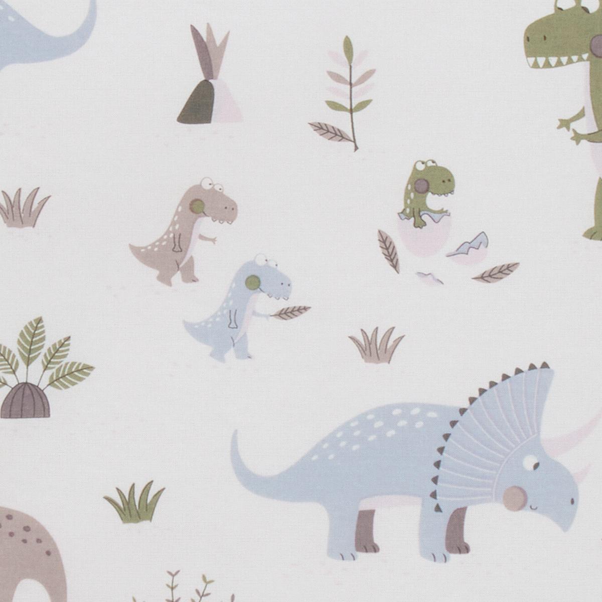 POŚCIEL NIEMOWLĘCA SK 5684 / 73 DINO BLUE - różnokolorowy, Trend, tkanina (100/135cm) - Avelia