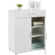 Mrk Komoda - aluminij/bela, umetna masa/leseni material (80/98/40cm) - Mömax modern living Mrk Komoda - aluminij/bela, umetna masa/leseni material (80/98/40cm) - Mömax modern living