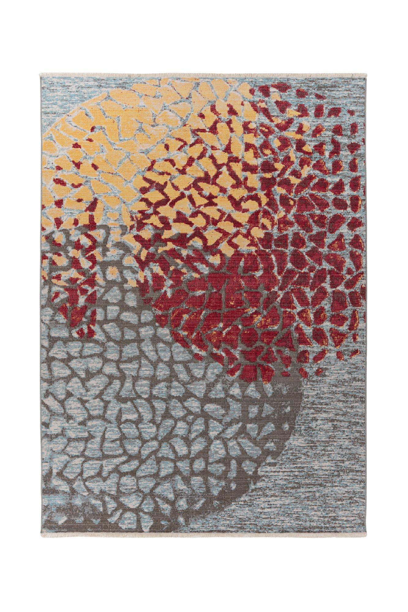 Vintage-teppich Milan 425 Multi / Rot 160x230 - Rot/Multicolor, Basics, Textil (160/230cm) - Kayoom