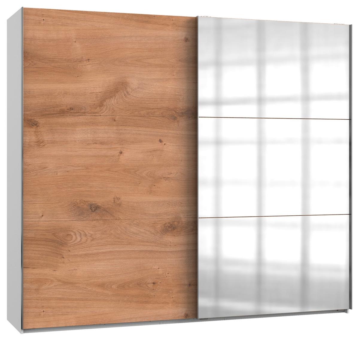 Ormar S Kliznim Vratima Level 36a - bijela/boje hrasta, Moderno, drvni materijal (250/216/65cm) - MID.YOU