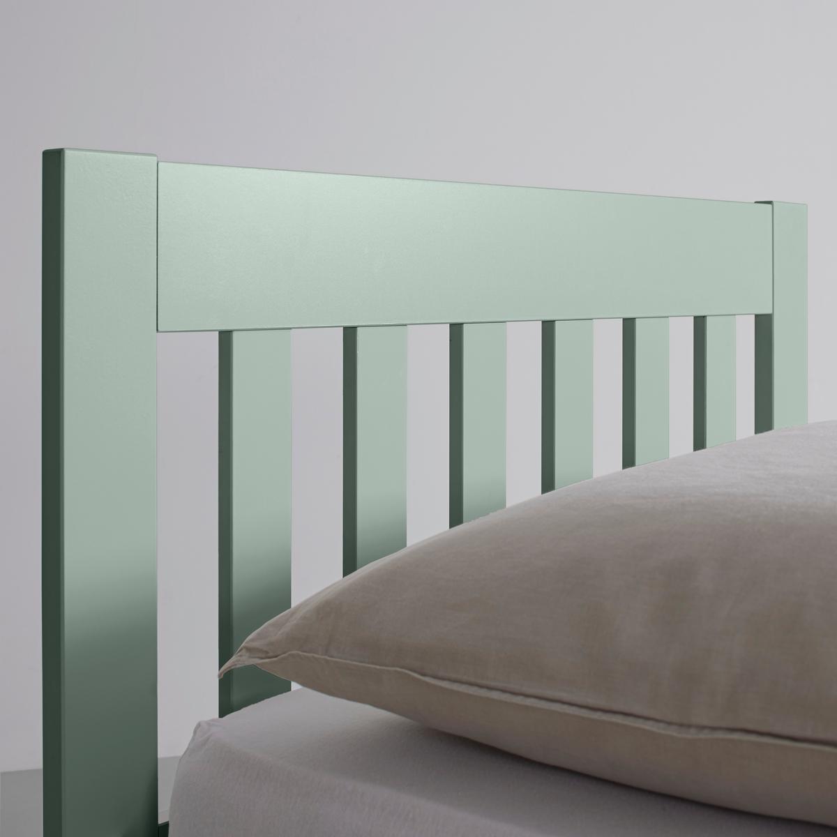 PAT CU SPAțIU DE DEPOZITARE NIZZA - verde gri, Romantik / Landhaus, lemn (90/200cm) - Zandiara