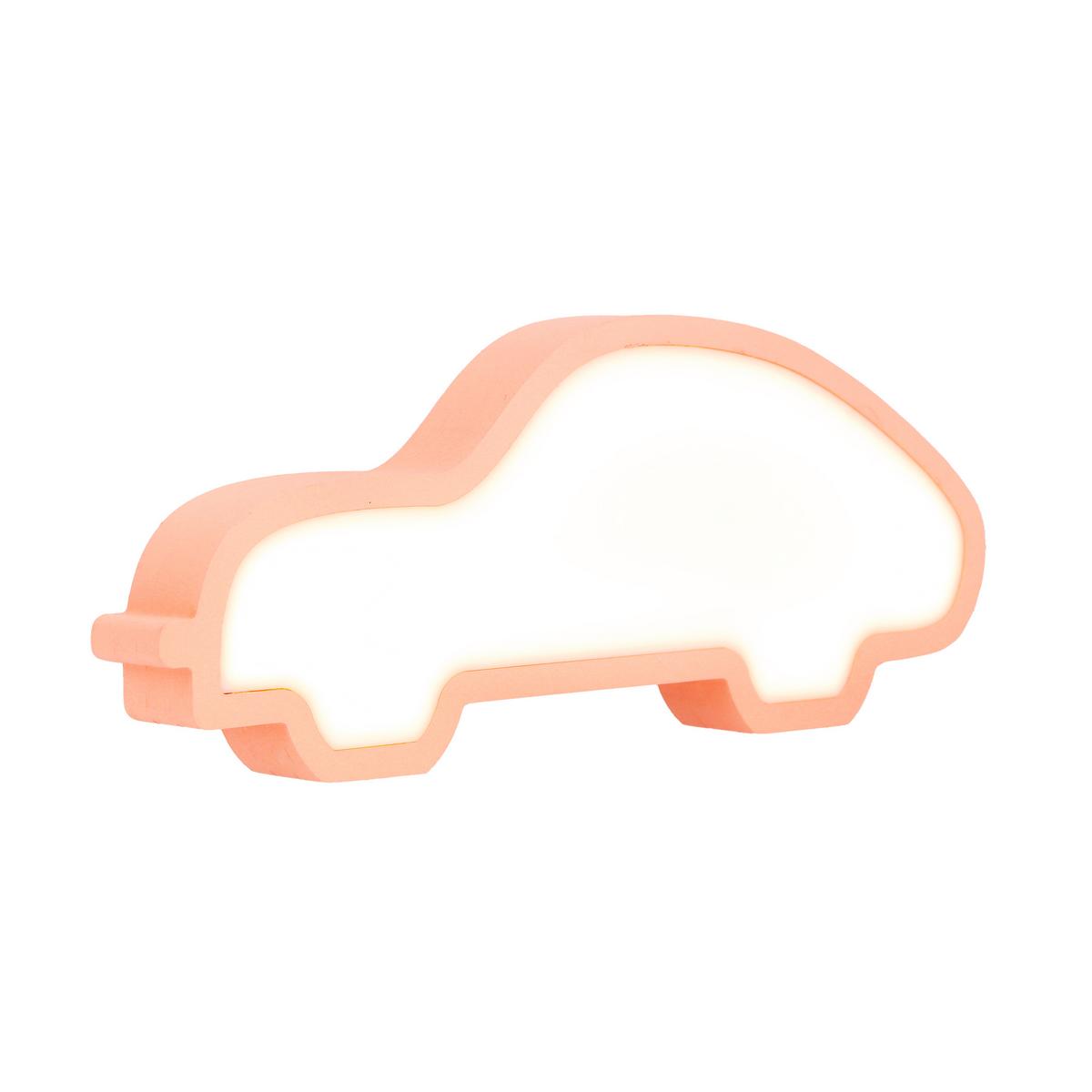 Dječja Stolna Svjetiljka Car - pink, Basics, drvni materijal/plastika (35/3.5/14cm)