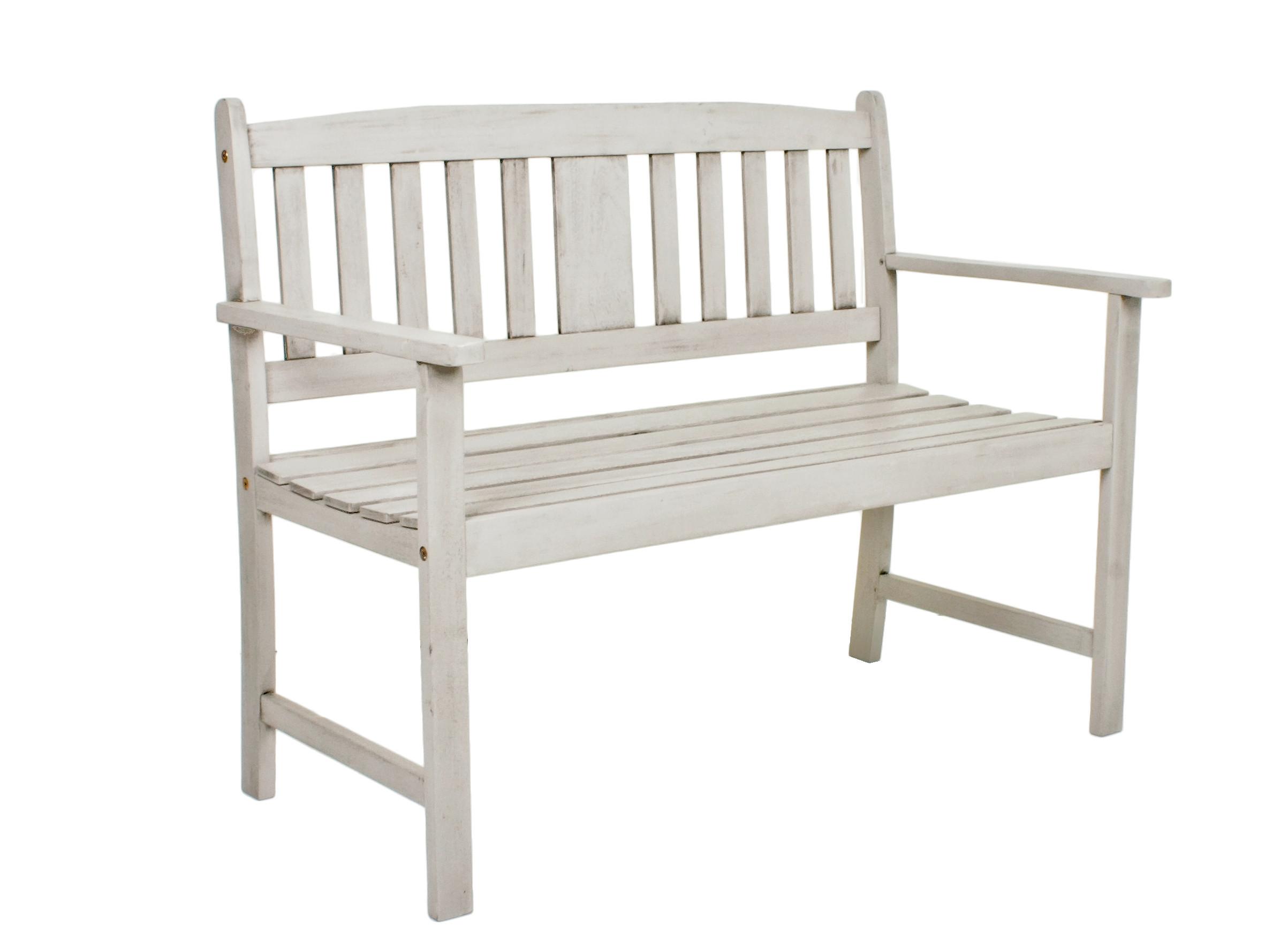 Gartenbank Stirling Holz ca. 57x86x110 cm Grau - Grau, Basics, Holz (56,5/86/110cm) - Gardenson