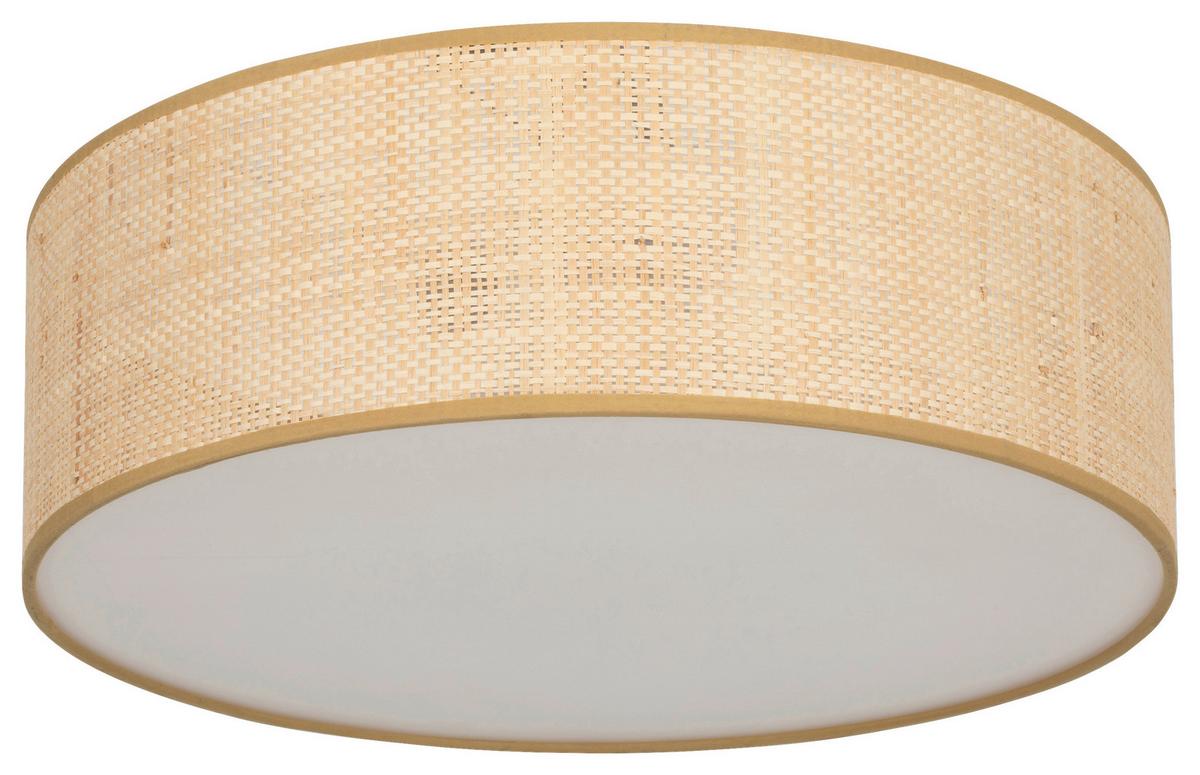 LAMPA SUFITOWA KEA - kolor naturalny/biały, Design, tworzywo sztuczne/materiały naturalne (40/15.5cm) - Collet's Monde