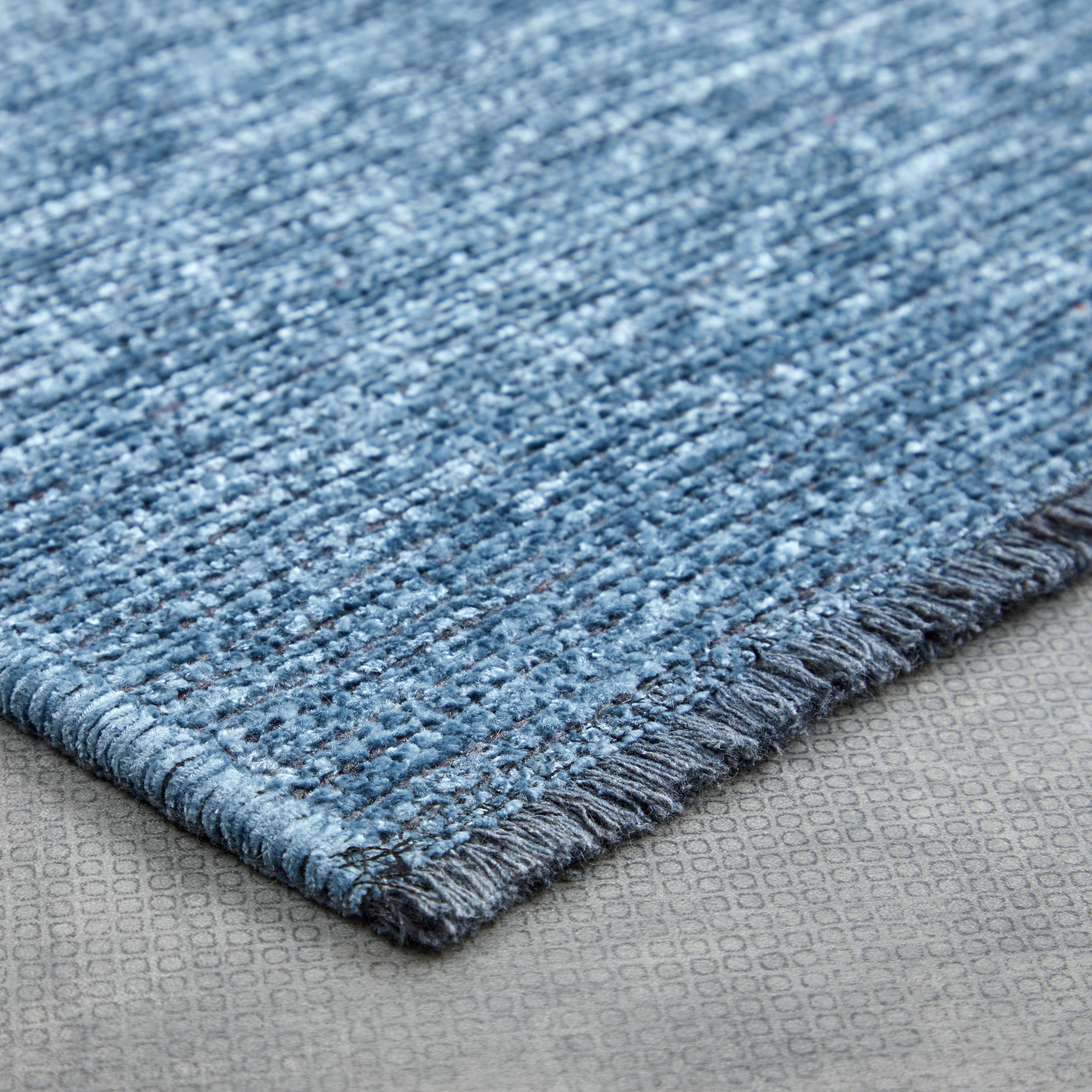 VÄVD MATTA SILKE 1 - blå, Romantik / Lanthus, textil (80/150cm) - Mömax