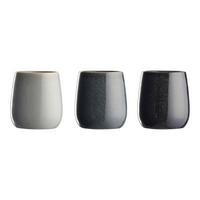 Pahar pentru periuțe de dinți Magnus - gri închis/negru, Modern, ceramică (8/10cm) - Mömax
