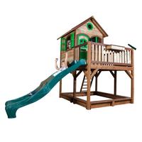 Spielturm Liam aus Tannenholz - Beige/Braun, Basics, Holz/Kunststoff (377/291/255cm) - Ambia Garden