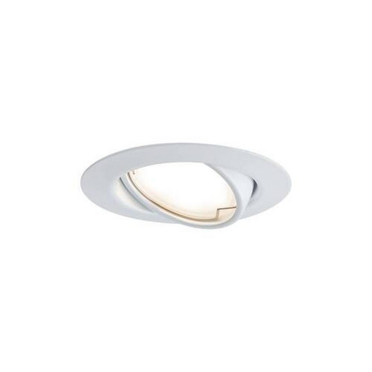 LED-Spot EBL Base in Weiß max. 5 Watt - Weiß, Design, Metall (9cm) - Paulmann