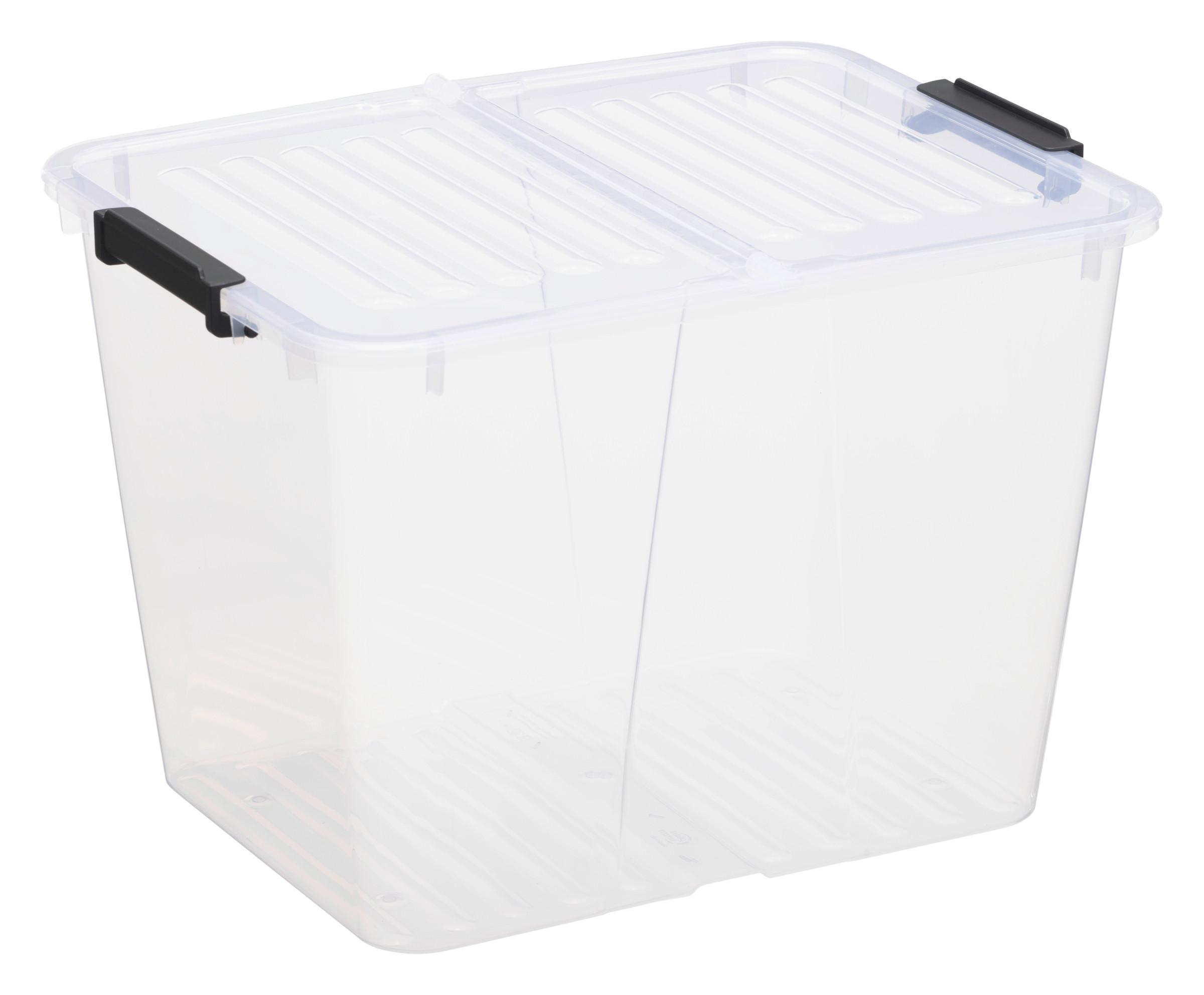 Škatla S Pokrovom Home Box Flex - Ca. 30l - prozorno, Konvencionalno, umetna masa (43/30/33cm)